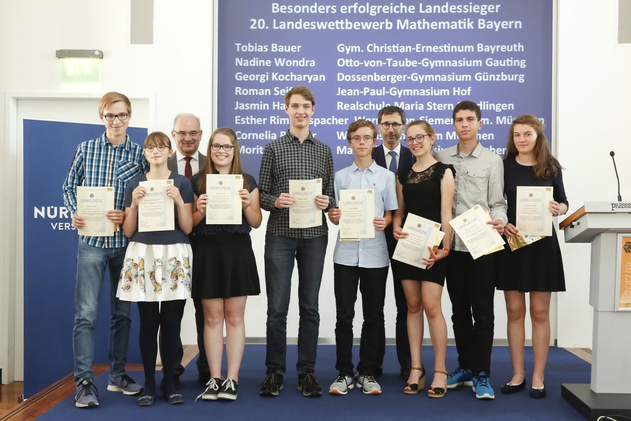 Prämierung 2018 / Landeswettbewerb Mathematik Bayern